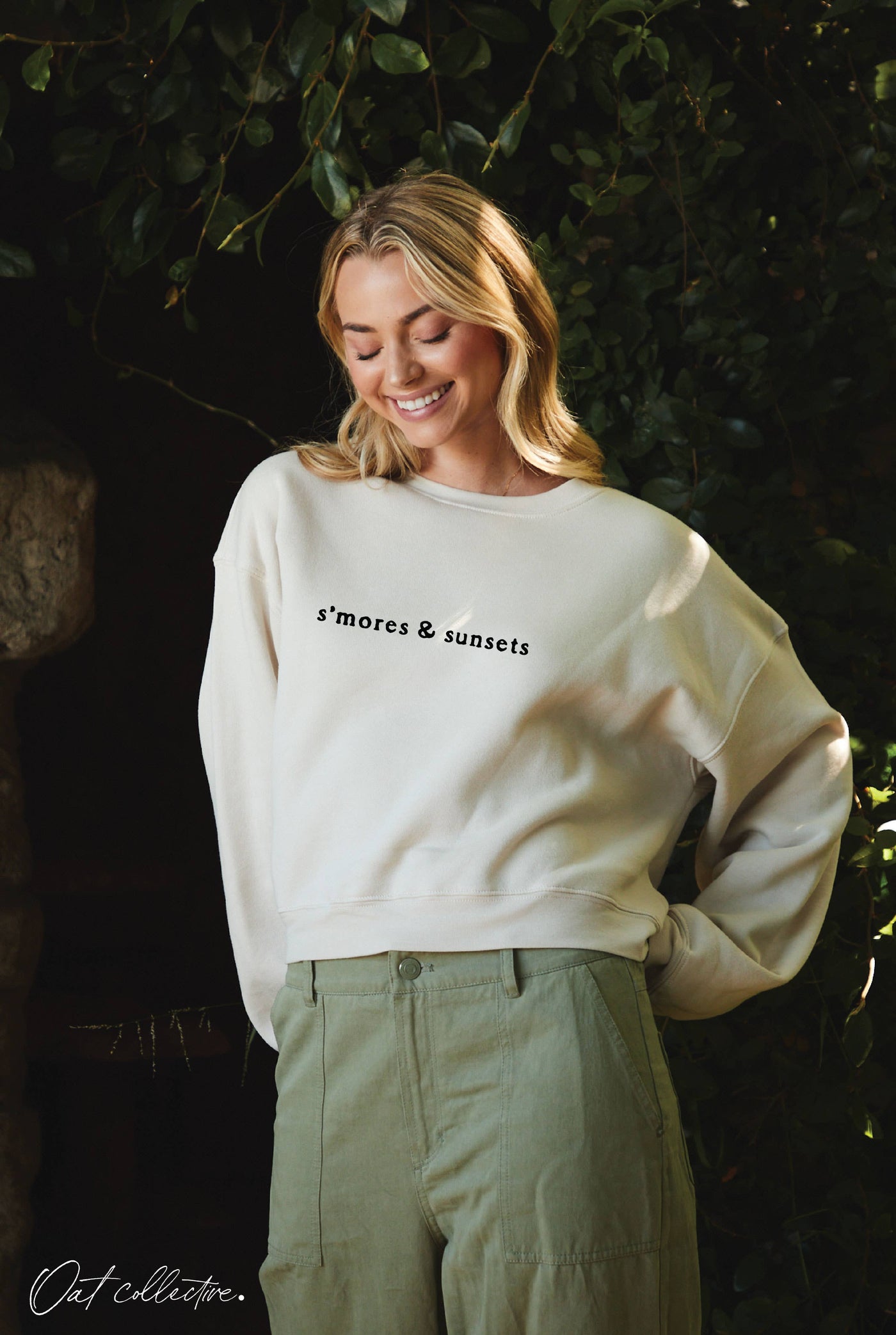 OAT COLLECTIVE - S'MORES AND SUNSETS Mid Graphic Sweatshirt