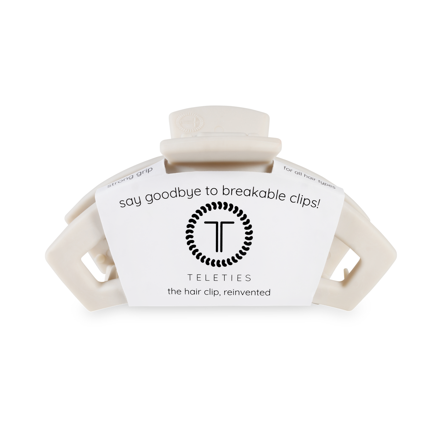 TELETIES - Open Hair Clip | Med. |  Toasted