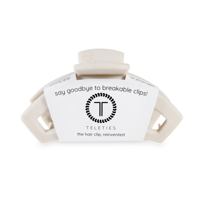 TELETIES - Open Hair Clip | Med. |  Toasted