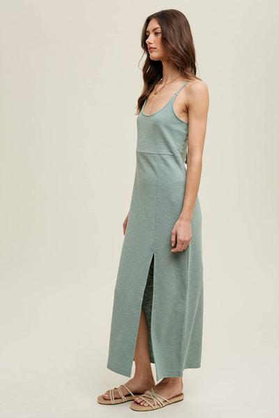 Hannah Midi Dress with Tie Back
