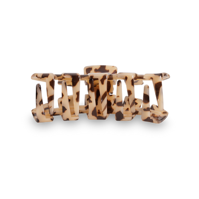 TELETIES - Classic Hair Clip | Tiny | Blonde Tortoise