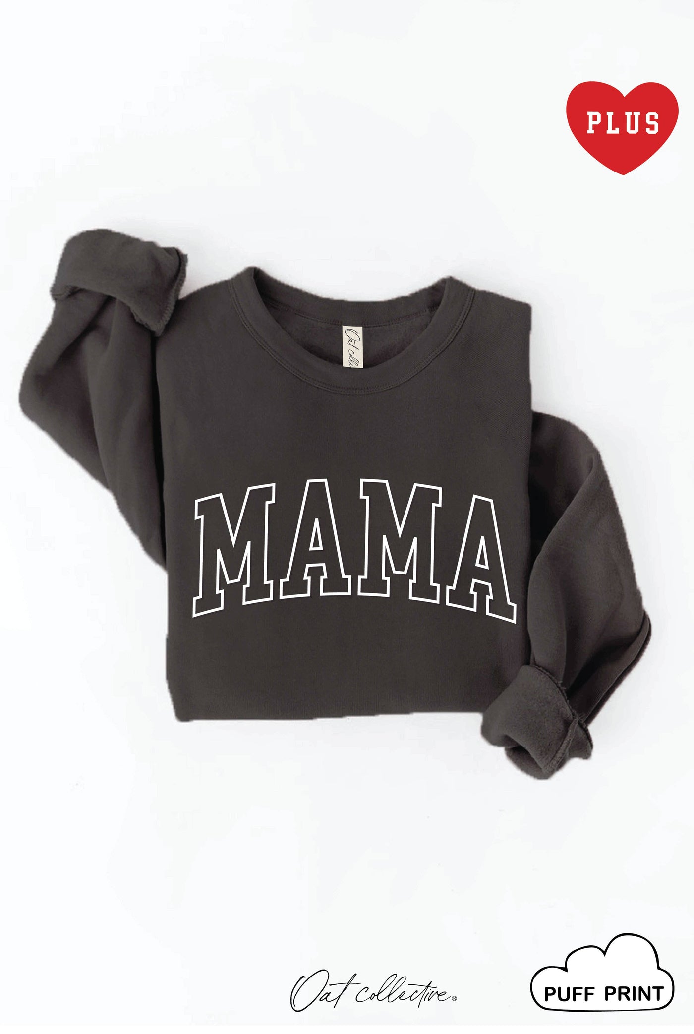 OAT COLLECTIVE - MAMA PUFF  Plus Graphic Sweatshirt