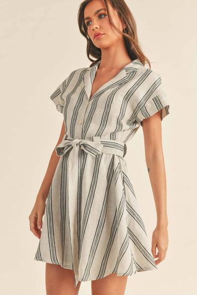 TABITHA BUTTONDOWN SHIRT DRESS: S