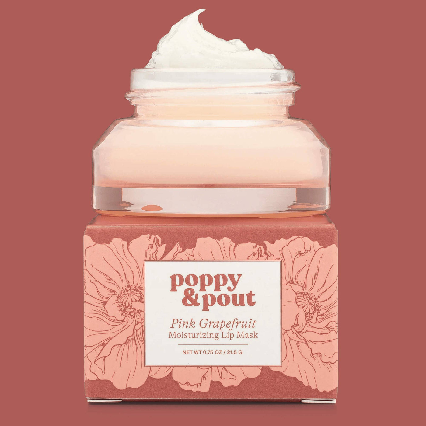 Poppy & Pout - Lip Mask, Original, Pink Grapefruit