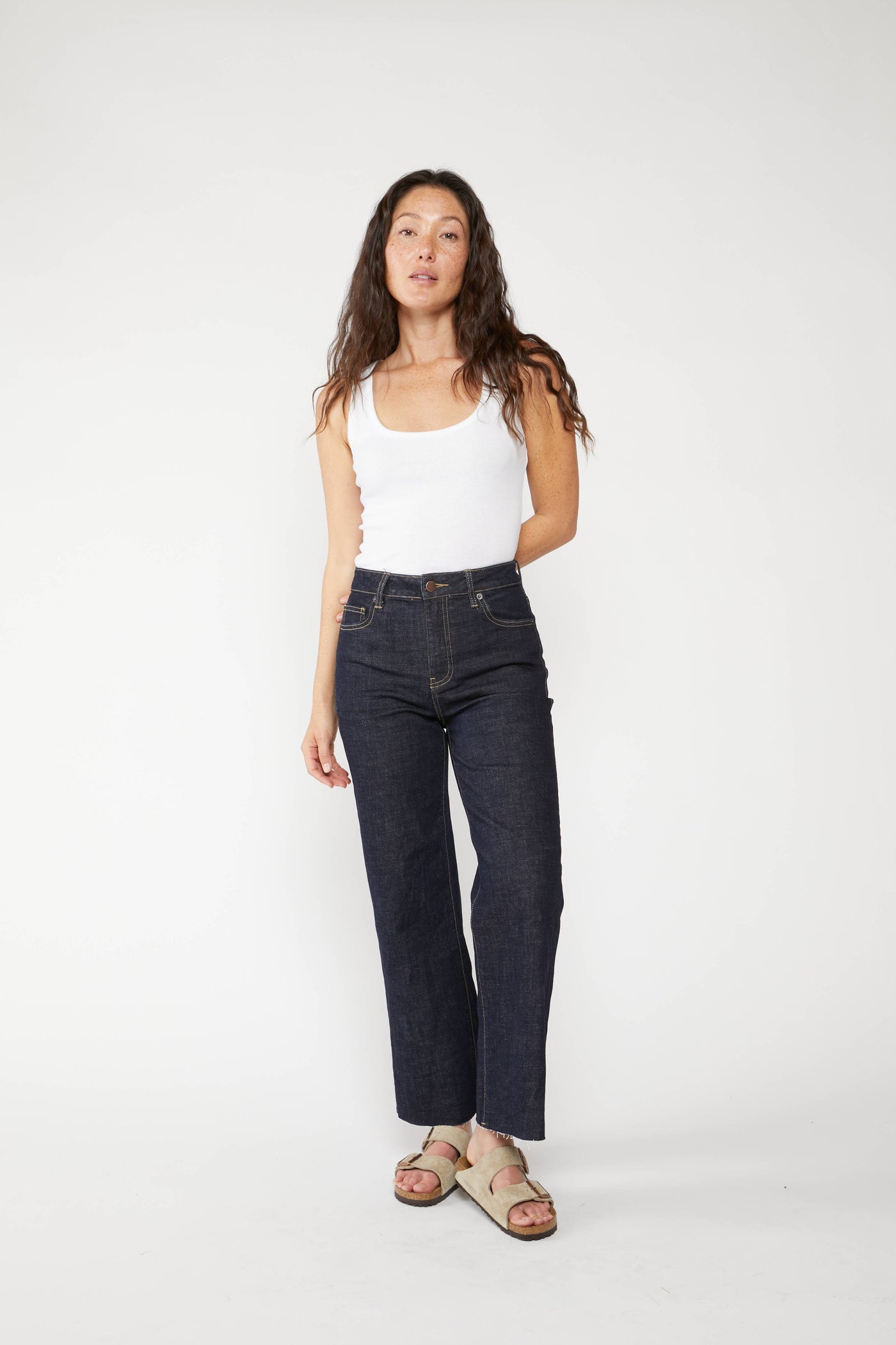 Oliver Logan - Aberdeen Ankle Crop High Rise Timbers : Petite / 27