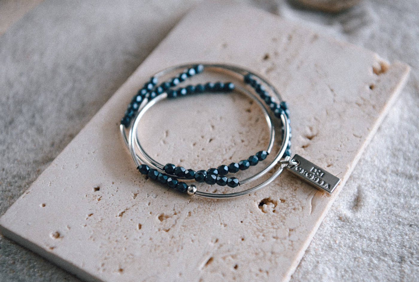 Cecelia Designs Jewelry - Gold or Silver Beaded Triple Wrap Bracelet