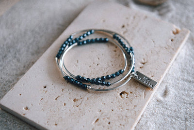 Cecelia Designs Jewelry - Gold or Silver Beaded Triple Wrap Bracelet