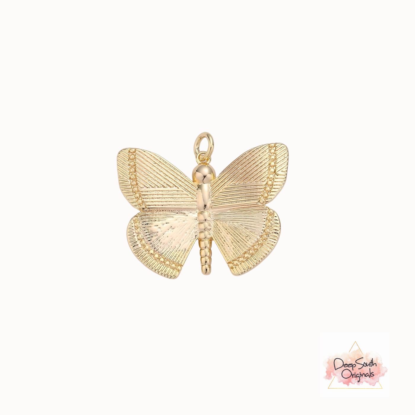 Golden Butterfly Charm ~ Gold Filled