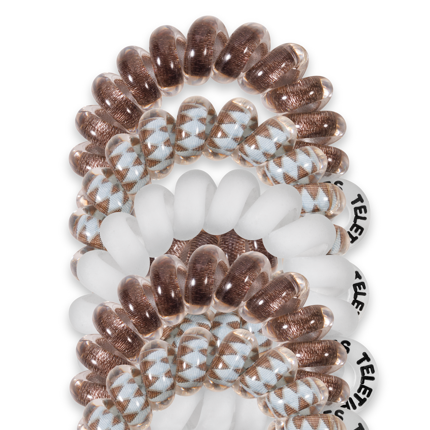 TELETIES - Spiral Hair Coils | Tiny | Truly Taupe Hair Ties