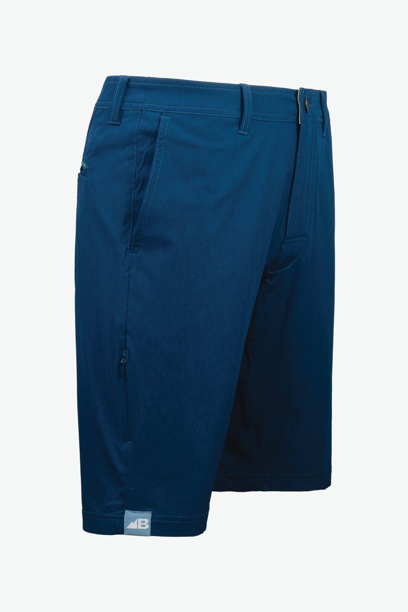 Belong Designs - Men's 10" Rocky Mountain Board Shorts: Blue / No Drawstring / XL (36 Waist)