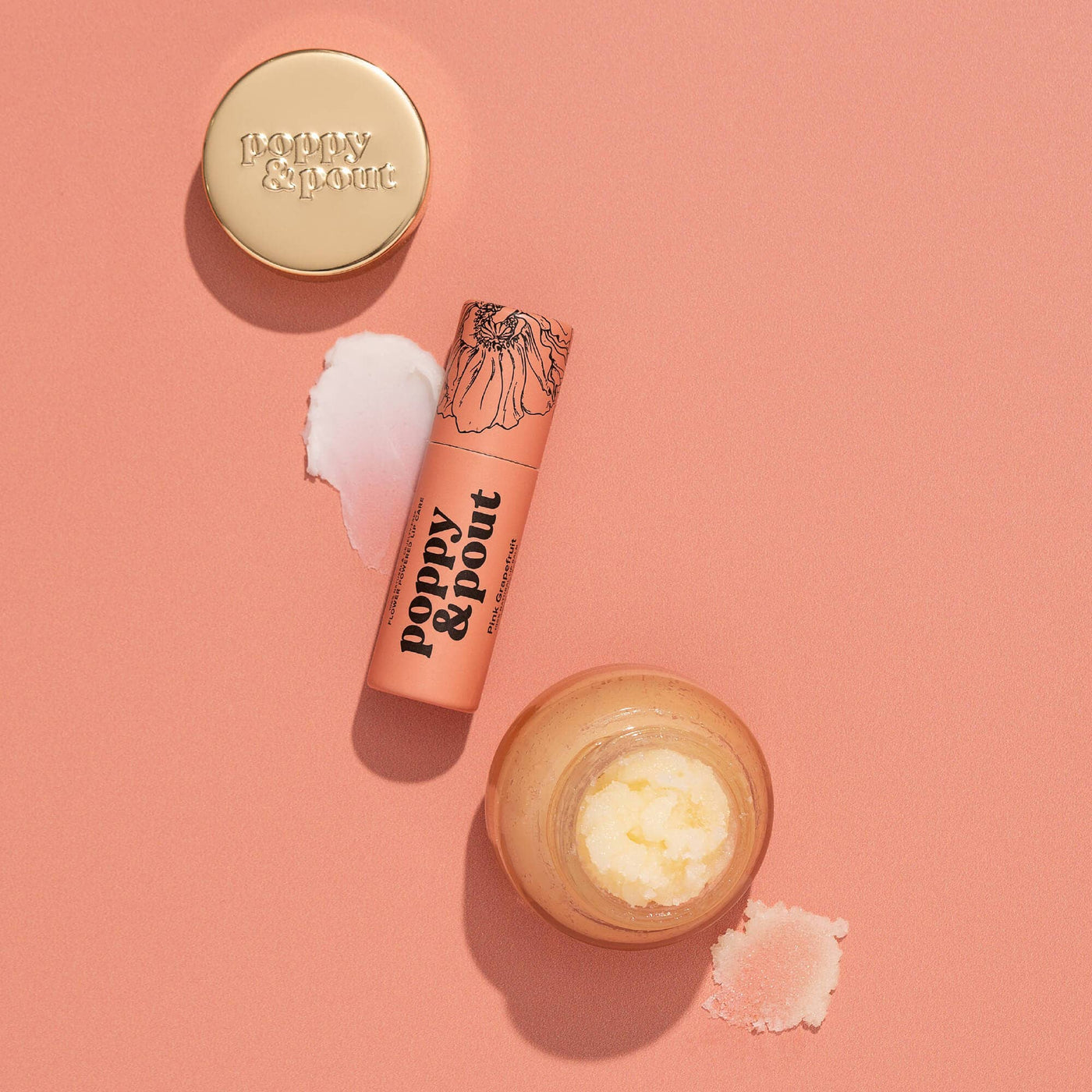 Poppy & Pout - Lip Care Duo, Pink Grapefruit
