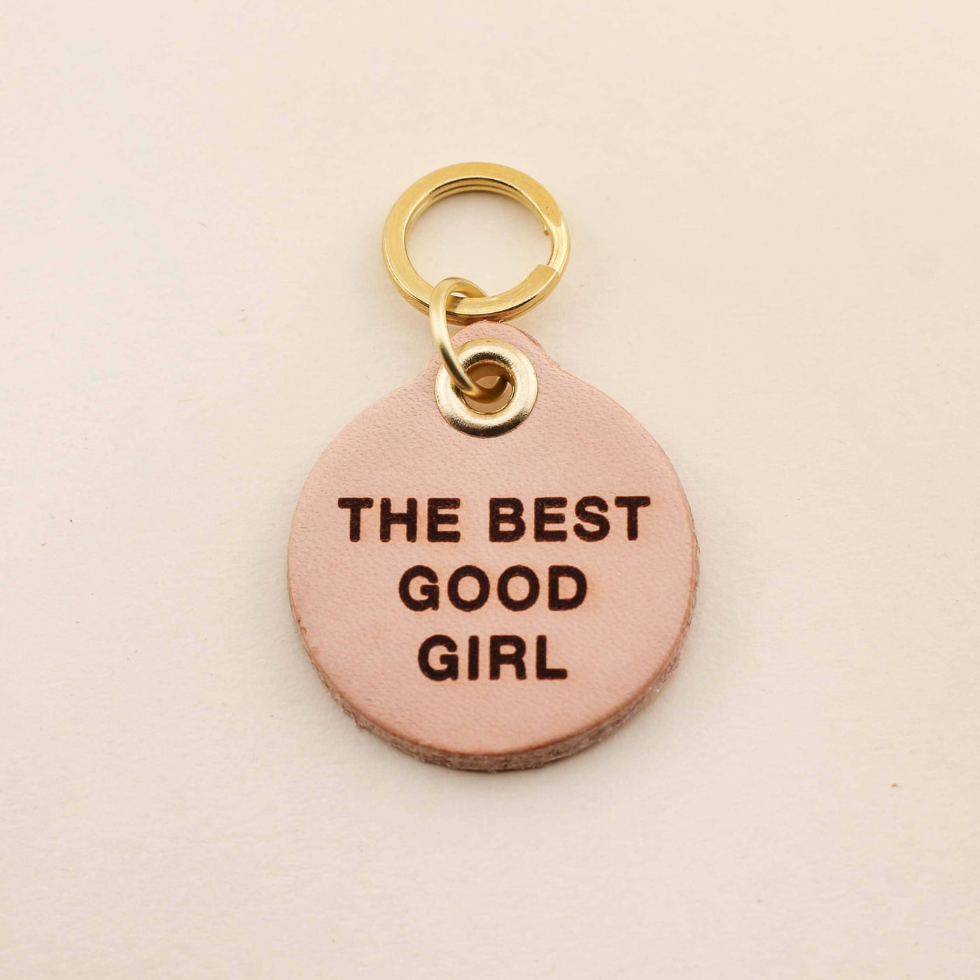 Freshwater Curated Goods - The Best Good Girl Pet Tag: Candy Pink Acrylic