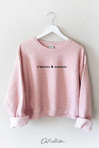 OAT COLLECTIVE - S'MORES AND SUNSETS Mid Graphic Sweatshirt