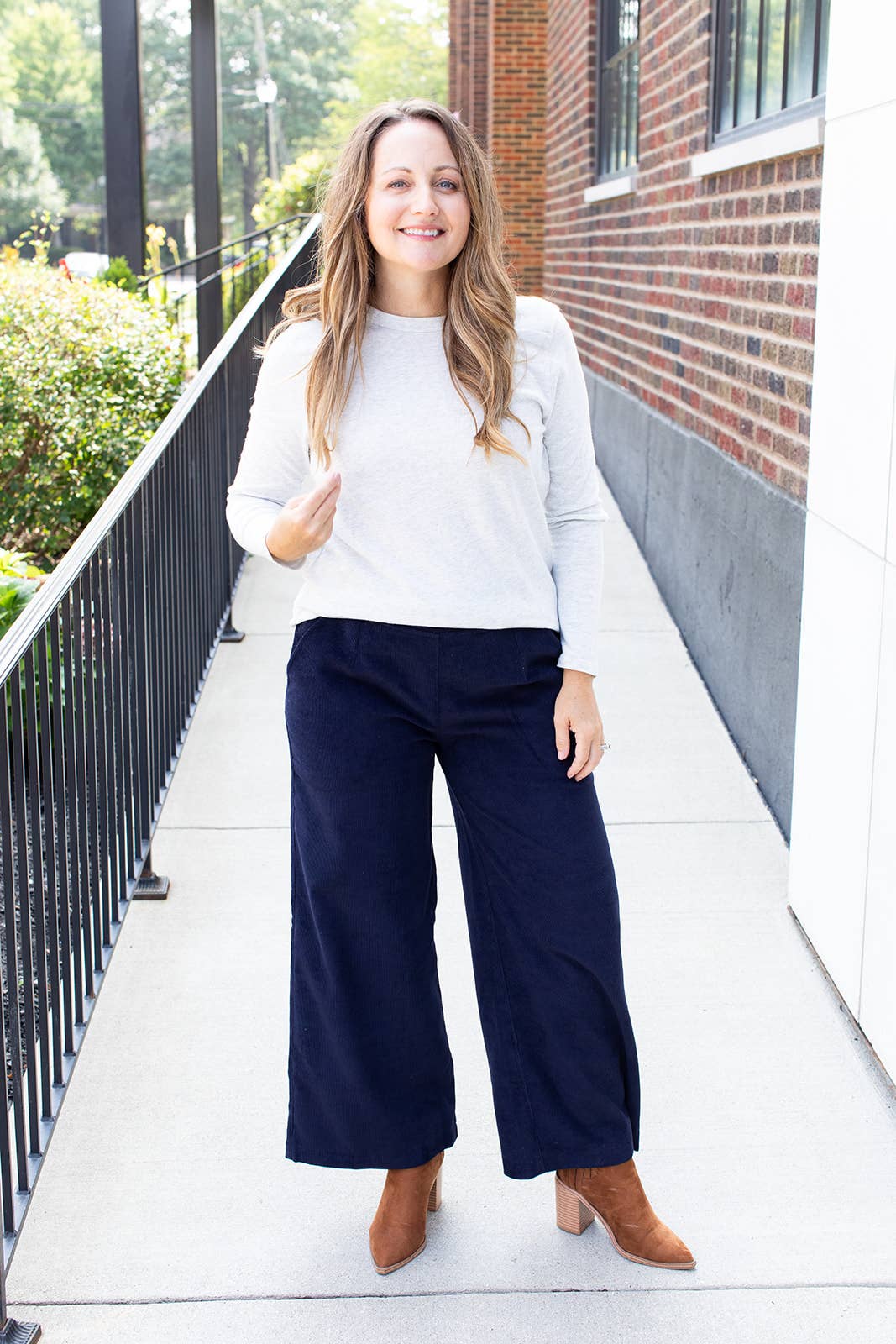 BYTAVI - East Coast Wide Leg Pant: L