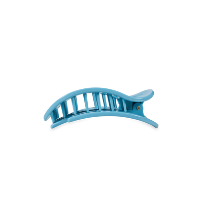 TELETIES - Flat Round Hair Clip | Small | Summer Sky