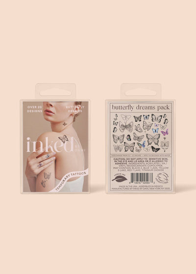 INKED by Dani - Butterfly Dreams Temporary Tattoo Pack