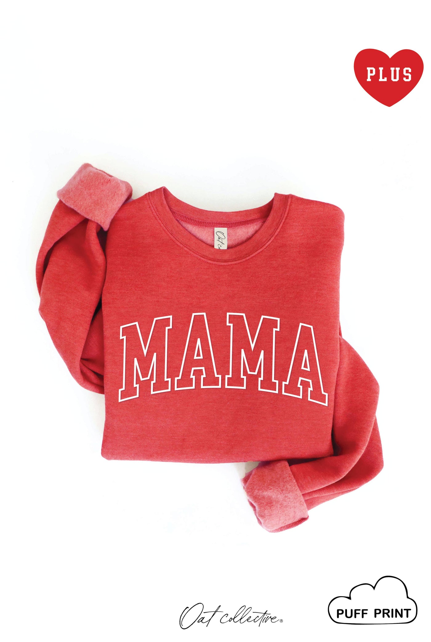OAT COLLECTIVE - MAMA PUFF  Plus Graphic Sweatshirt