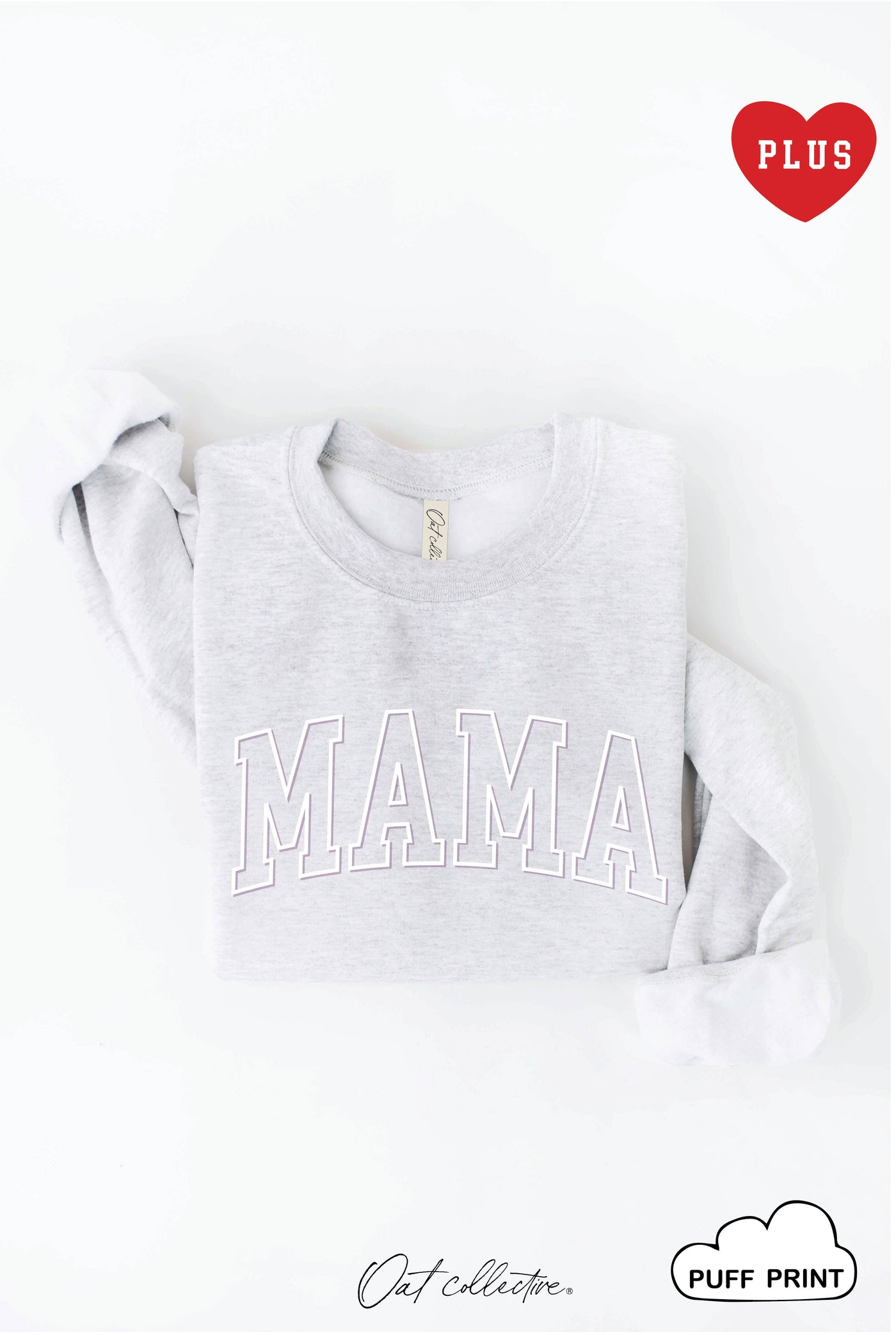 OAT COLLECTIVE - MAMA PUFF  Plus Graphic Sweatshirt