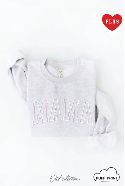 OAT COLLECTIVE - MAMA PUFF  Plus Graphic Sweatshirt