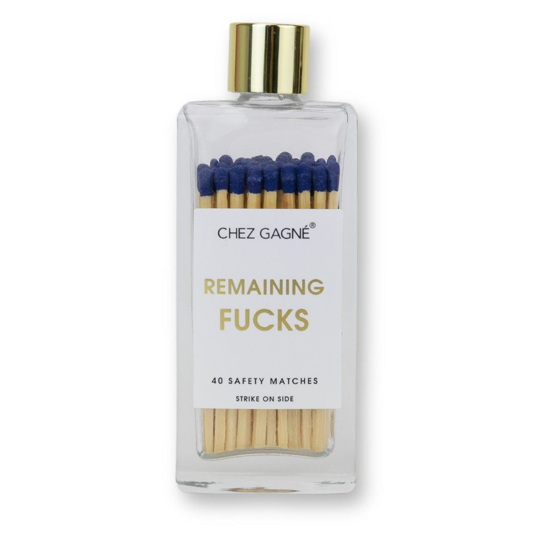 Remaining Fucks Matches - Dark Blue