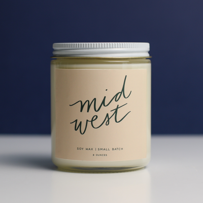 Poured Goods - Midwest: 8oz Soy Wax - Small Batch Candles