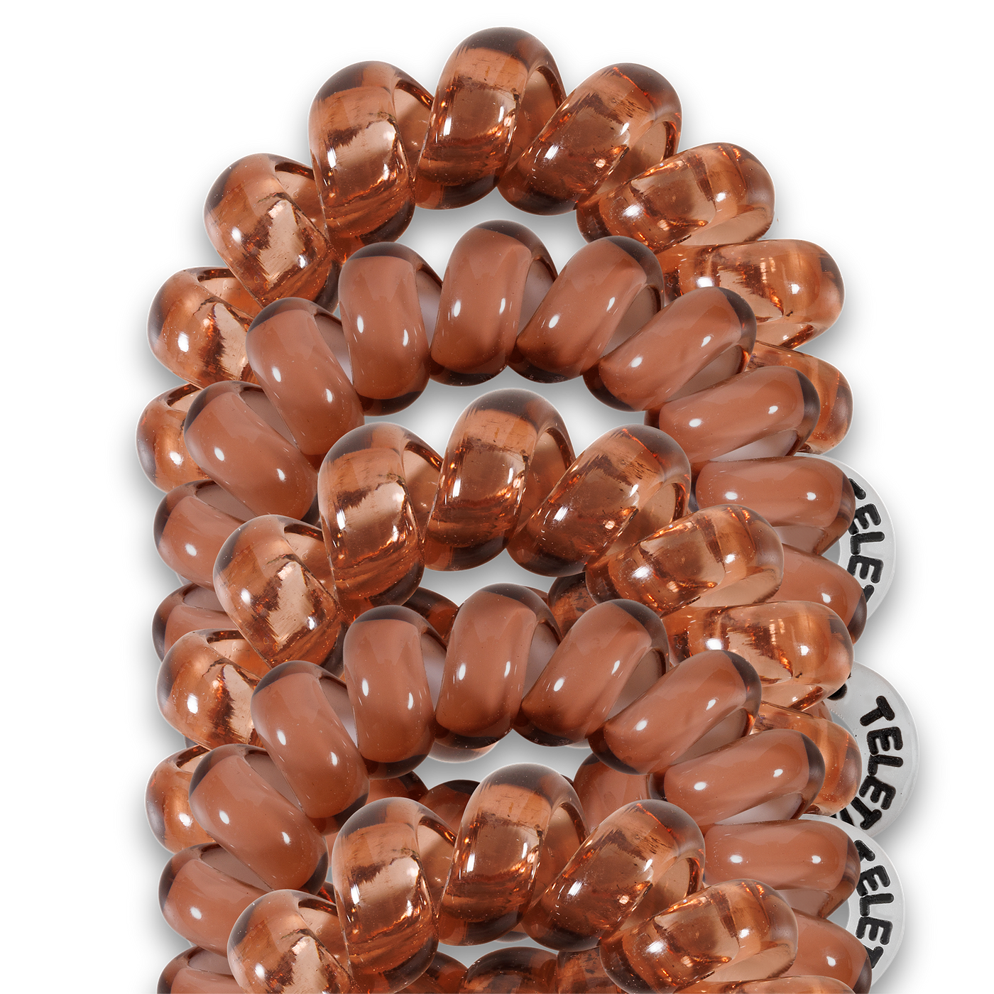 TELETIES - Sprial Hair Coils | Tiny | Mocha Mousse