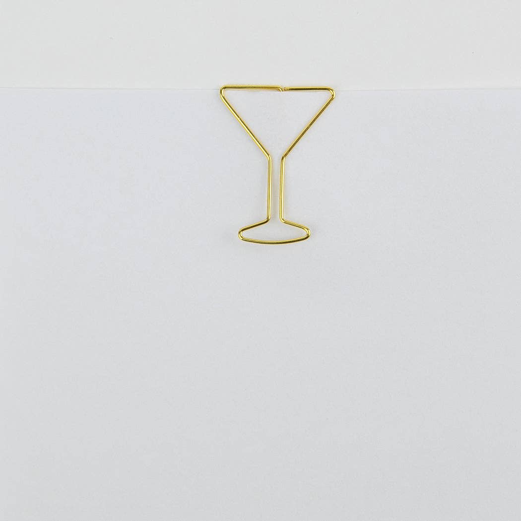 Martini Glass Paper Clip Pack (25pcs)