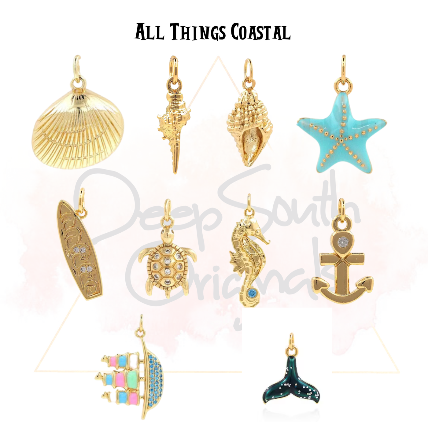 All Things Coastal ~ Gold Filled : Conch Shell