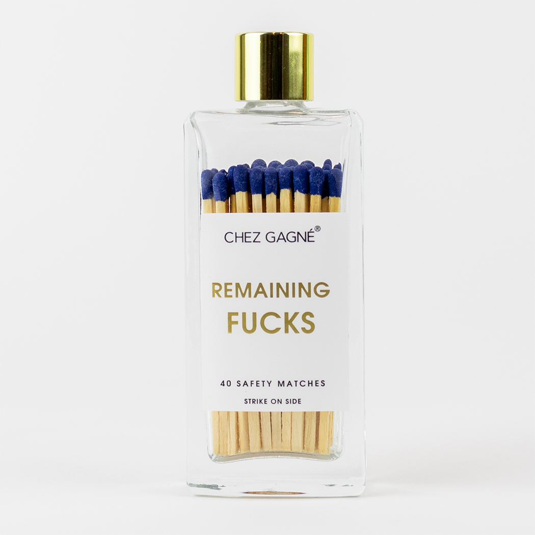 Remaining Fucks Matches - Dark Blue