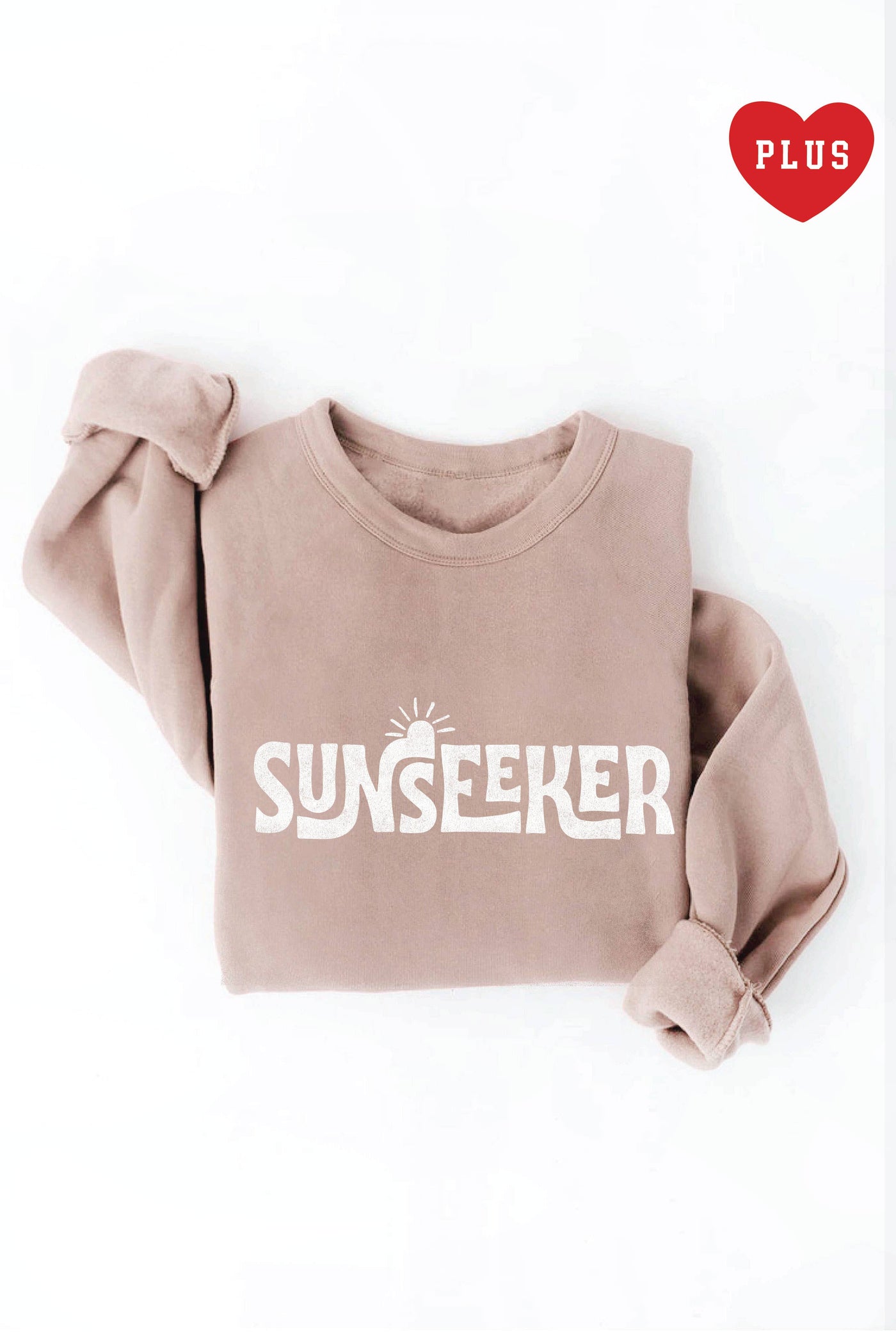 2X OAT COLLECTIVE - SUNSEEKER Plus Graphic Sweatshirt: HEATHER MUSTARD /