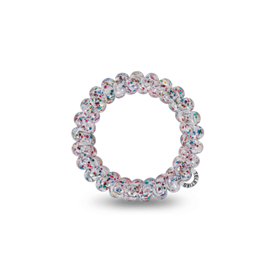 TELETIES - Spiral Hair Coils | Large | Party People Hair Ties
