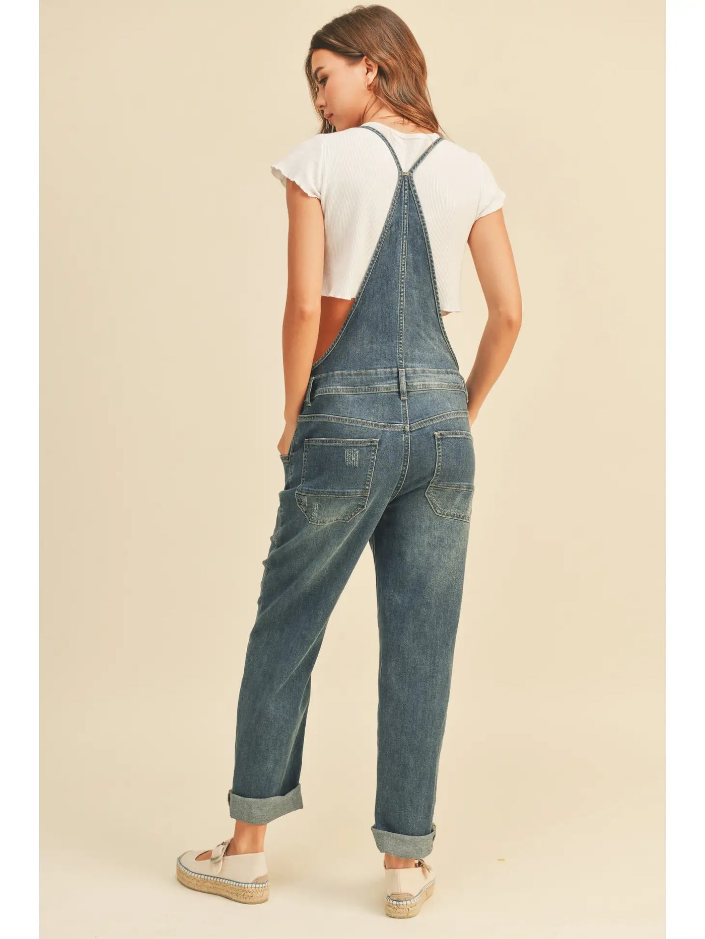 Lana Stretch Denim Overalls