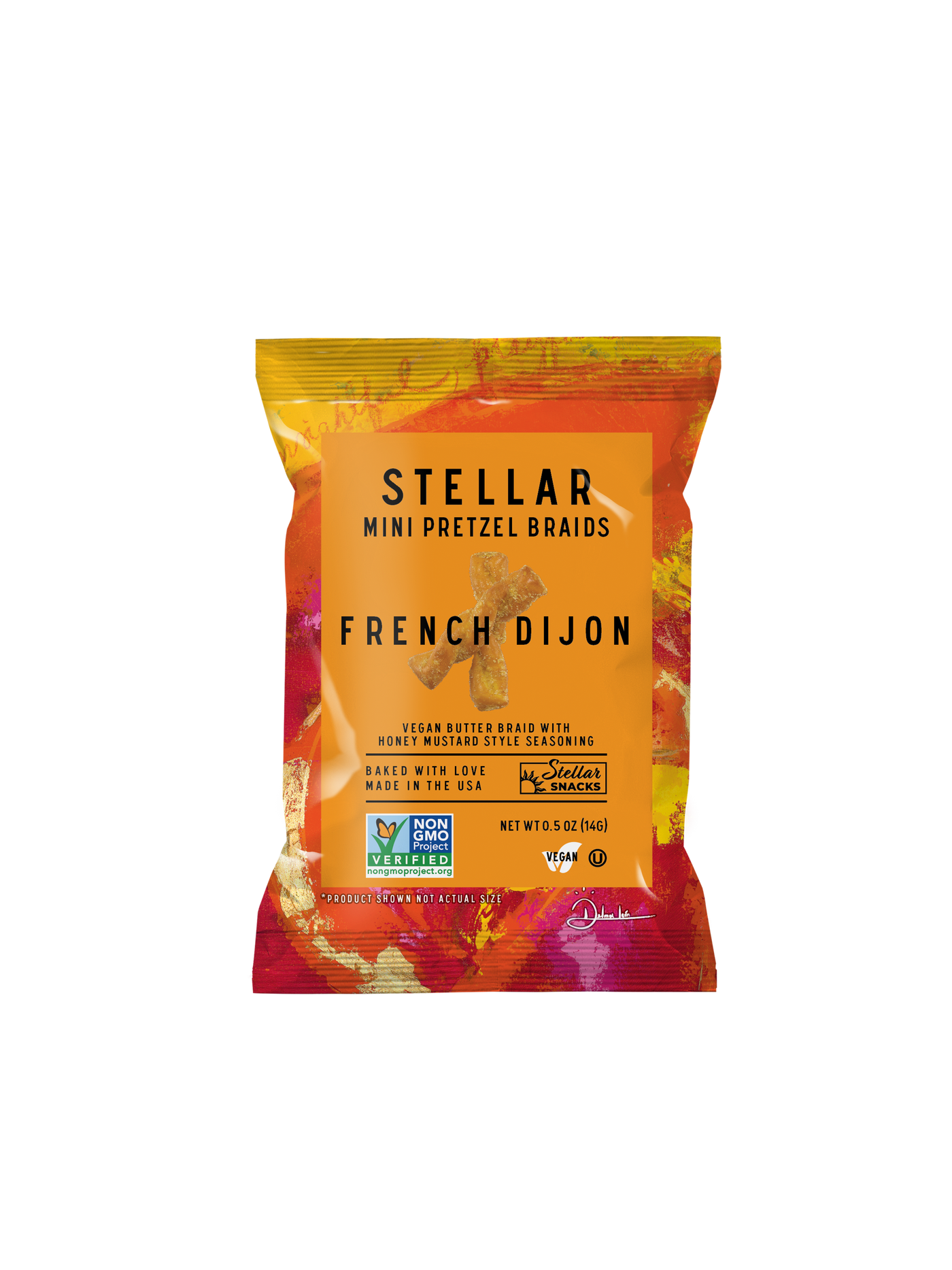 Stellar Snacks - Stellar Pretzel Braids - French Dijon - 0.5oz