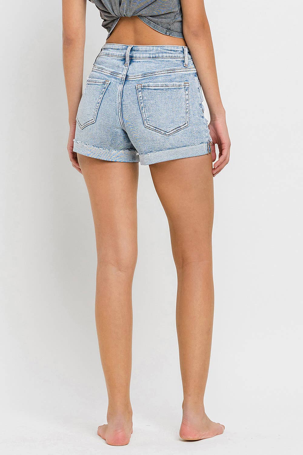 Vervet High Rise Denim Short : Rebecca