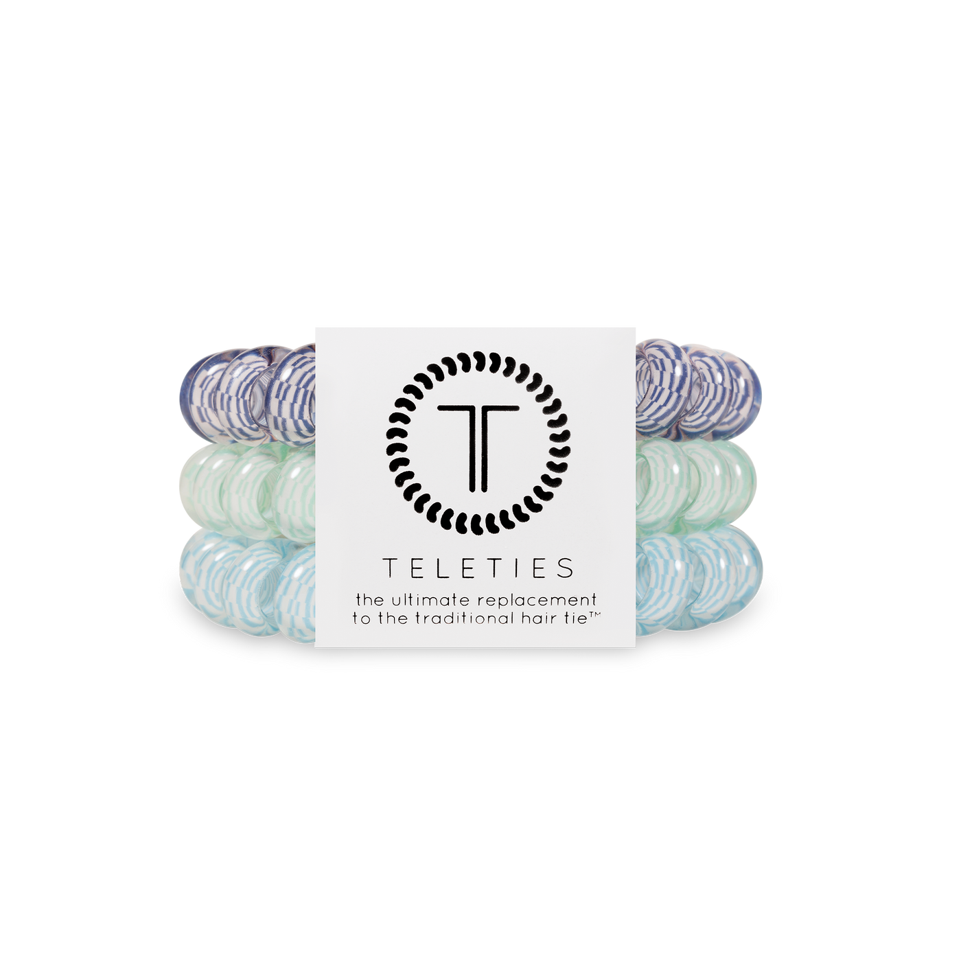 TELETIES - Spiral Hair Coil | Large | Totally Turquoise