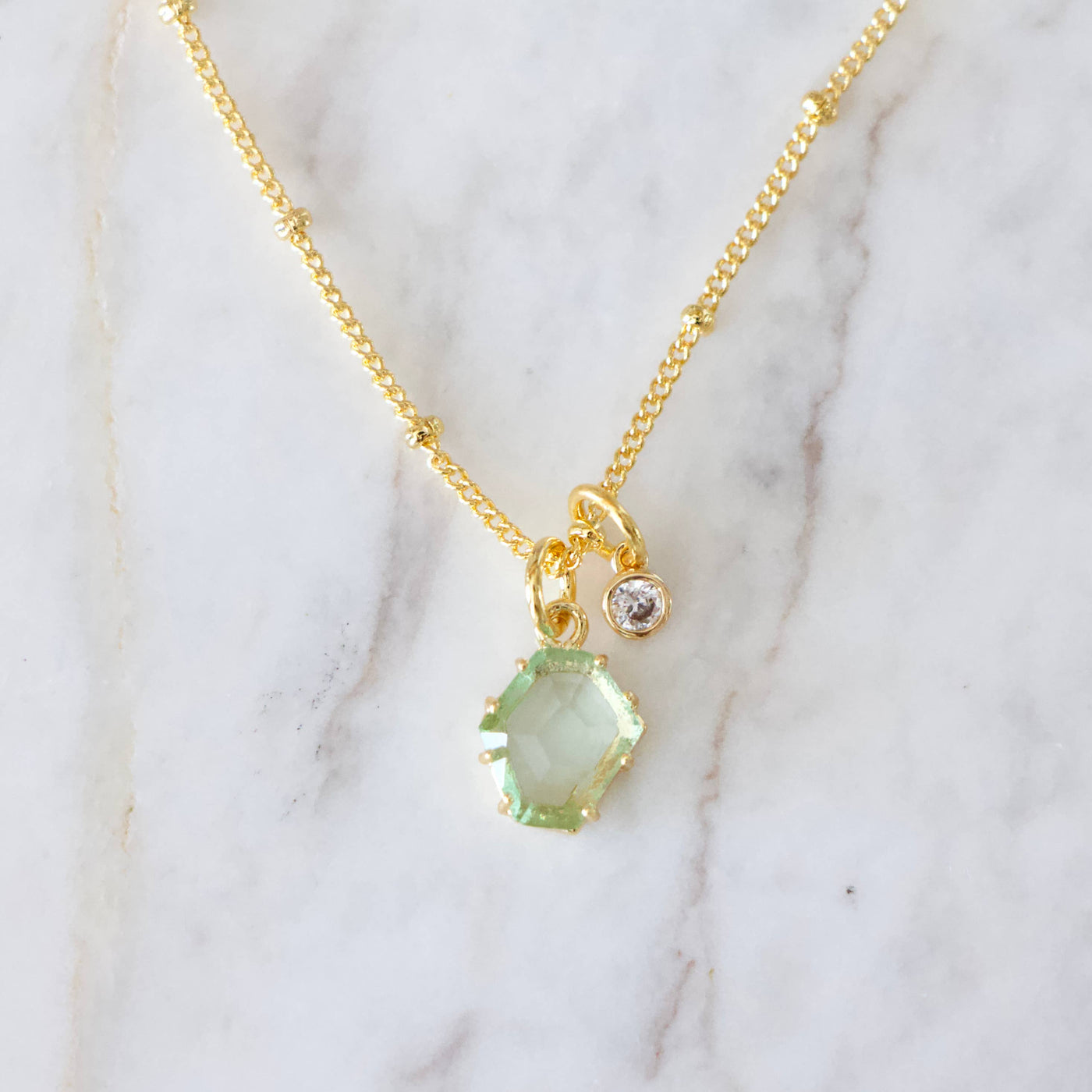 Green Erinite  Necklace 