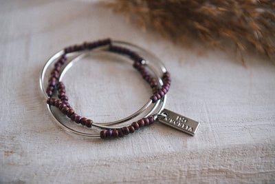 Cecelia Designs Jewelry - Gold or Silver Beaded Triple Wrap Bracelet