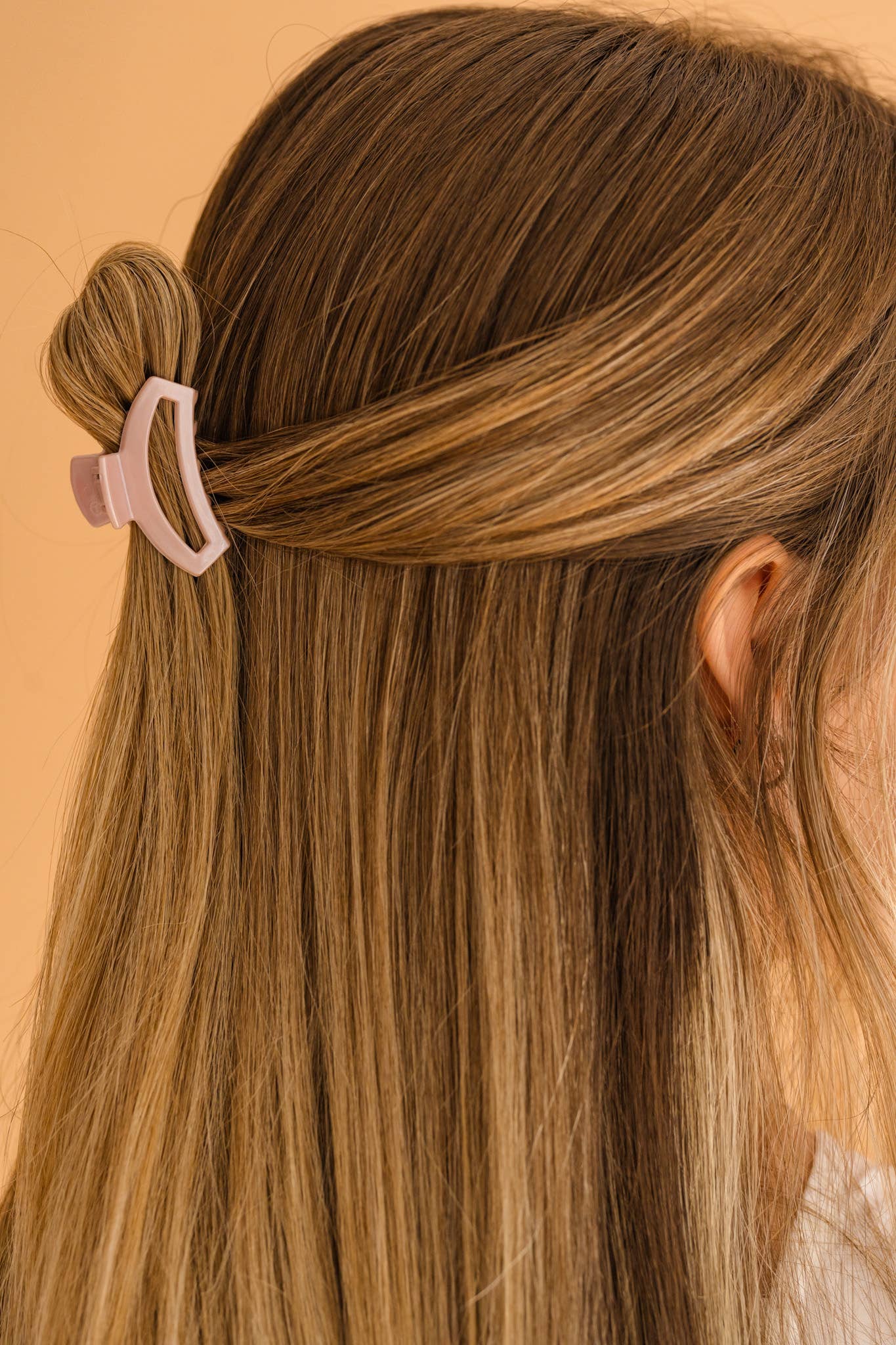 TELETIES - Open Hair Clip | Tiny | Pearly Pink