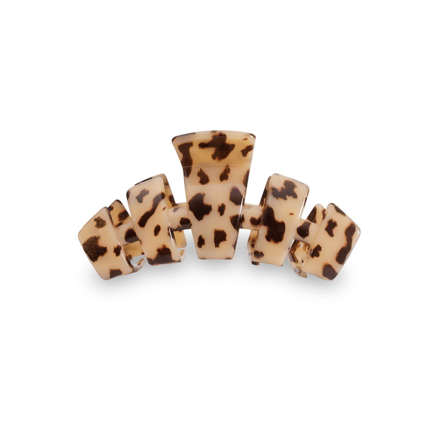TELETIES - Classic Hair Clip | Tiny | Blonde Tortoise