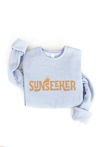 SMALL OAT COLLECTIVE - SUNSEEKER  Graphic Sweatshirt: HEATHER MUSTARD /