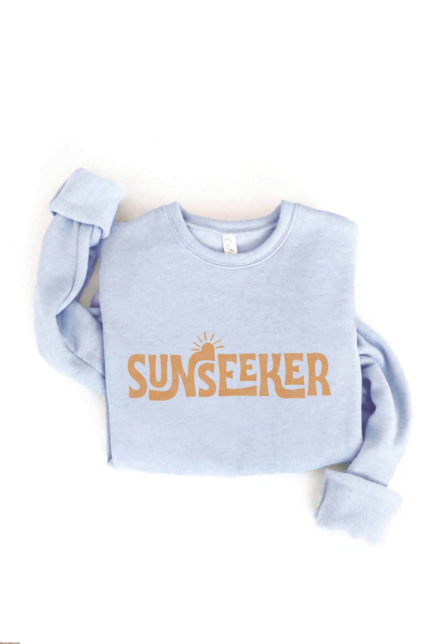 LARGE OAT COLLECTIVE - SUNSEEKER  Graphic Sweatshirt: HEATHER MUSTARD /