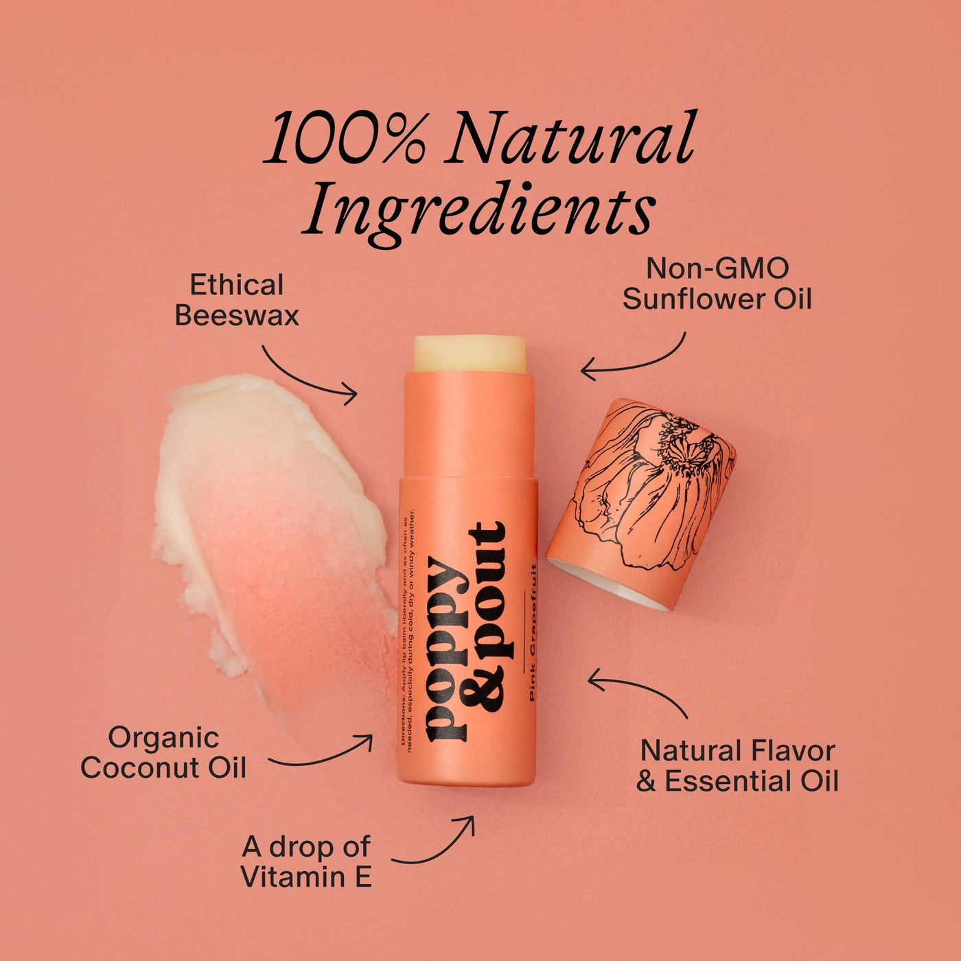 Poppy & Pout - Lip Care Duo, Pink Grapefruit