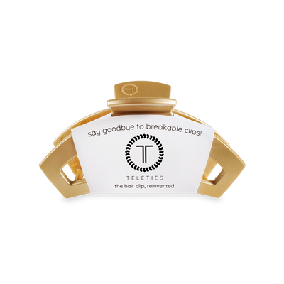 TELETIES - Open Hair Clip | Small | Champagne Toast