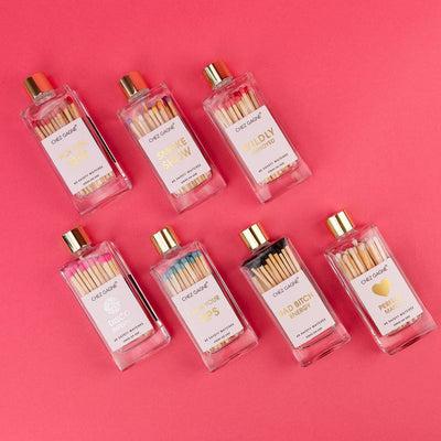 Smokeshow - Glass Bottle Safety Matches - Rainbow