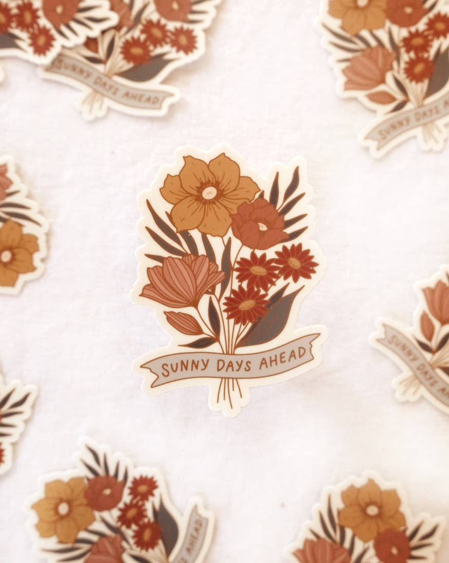 Flora West Design - Sunny Days Ahead Vinyl Sticker Floral