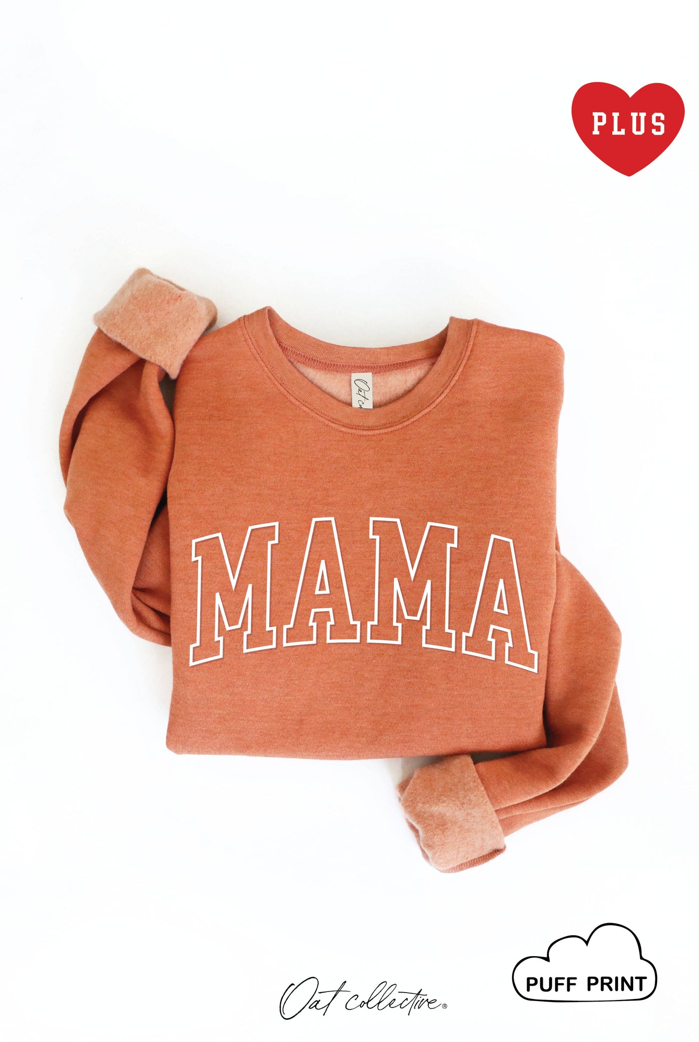 OAT COLLECTIVE - MAMA PUFF  Plus Graphic Sweatshirt