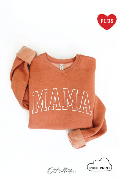 OAT COLLECTIVE - MAMA PUFF  Plus Graphic Sweatshirt