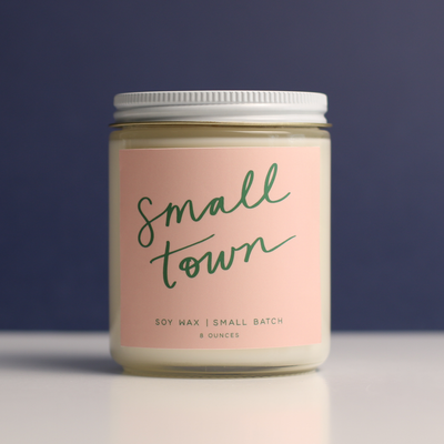 Poured Goods - Small Town: 8 oz Soy Wax - Small Batch Candles