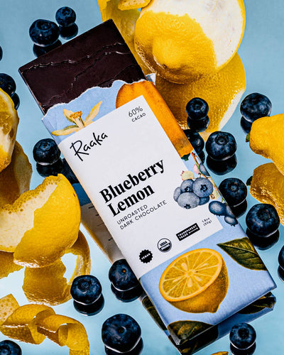 Raaka Chocolate - 60% Blueberry Lemon Bar - Spring Limited Batch