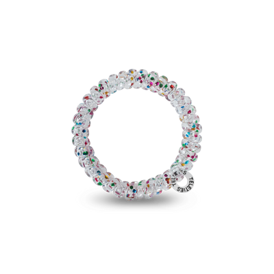 TELETIES - Spiral Hair Coils | Small | Party People Hair Ties